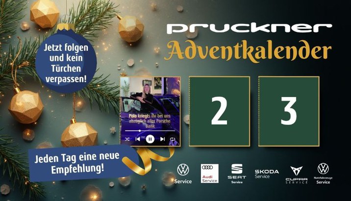 Pruckner Adventkalender - jeden Tag eine neue Empfehlung unseres Teams. - Am Bild: Adventkalender-Türchen