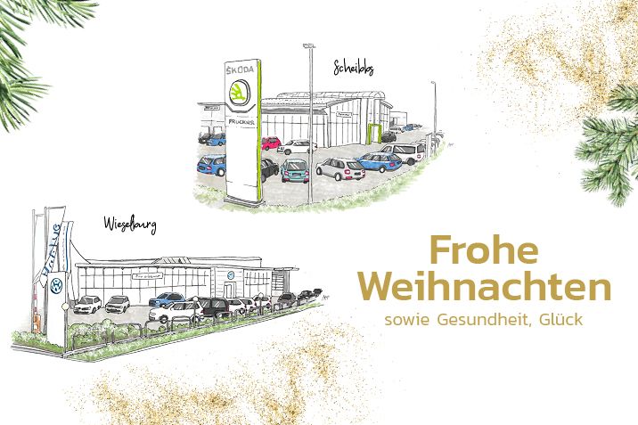 Das Team vom Autohaus Pruckner wünscht Frohe Weihnachten und einen guten Rutsch ins neue Jahr 2025.